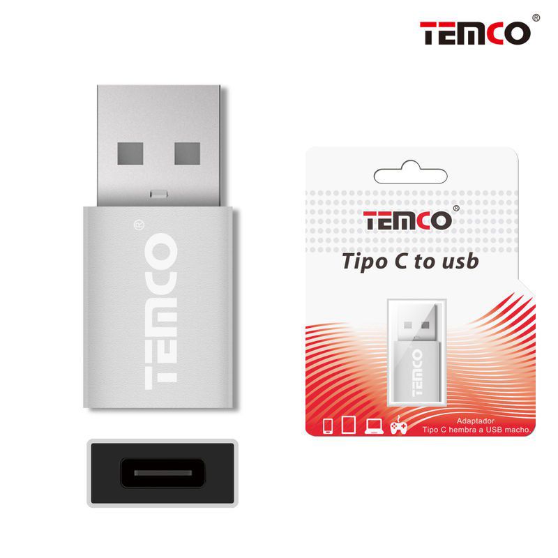 Type C female to USB male adapter Silver