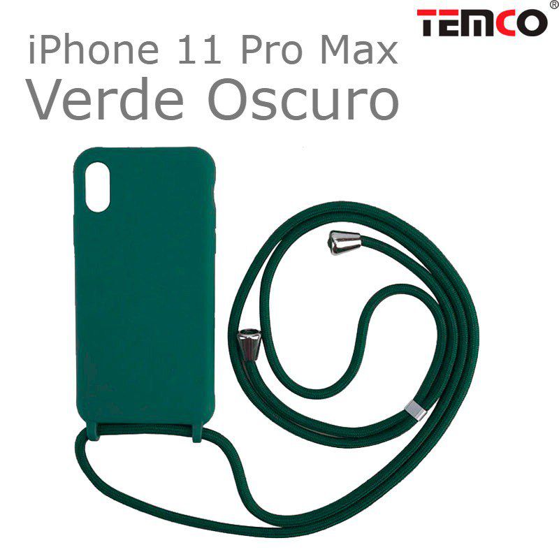 Funda Colgante iPhone 11 Pro Max Verde Oscuro