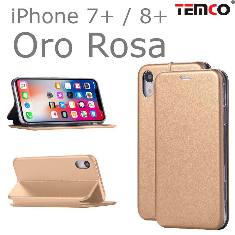Funda Concha iPhone 7+ / 8+ Oro Rosa