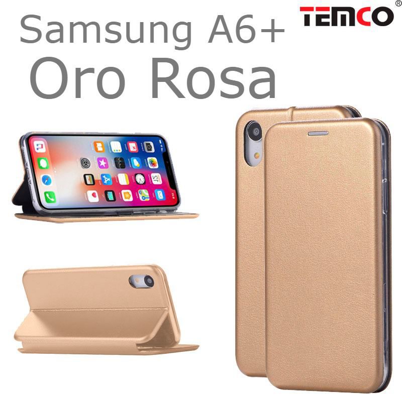 Funda Concha Samsung A6+ Oro Rosa