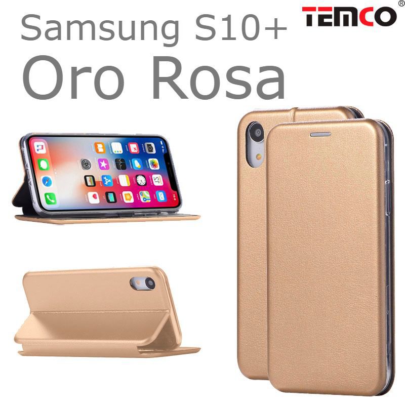 Funda Concha Samsung S10+ Oro Rosa