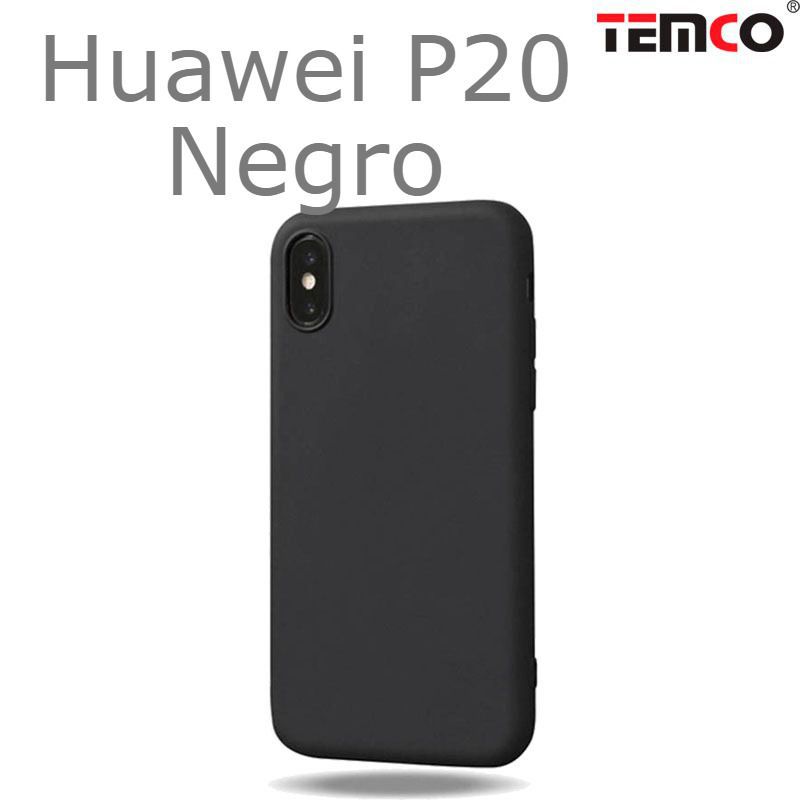 Funda Silicona Huawei P20 Negro