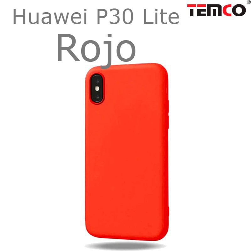 Funda Silicona Huawei P30 Lite Rojo