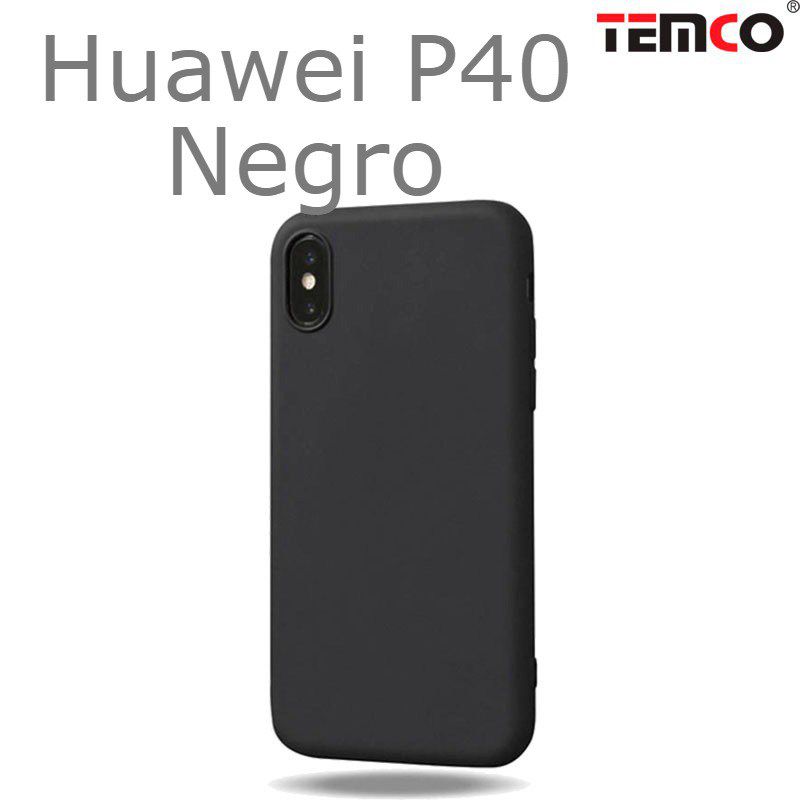 Funda Silicona Huawei P40 Negro