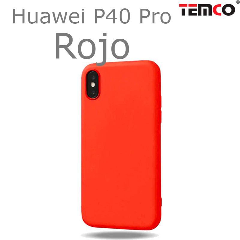 Funda Silicona Huawei P40 Pro Rojo