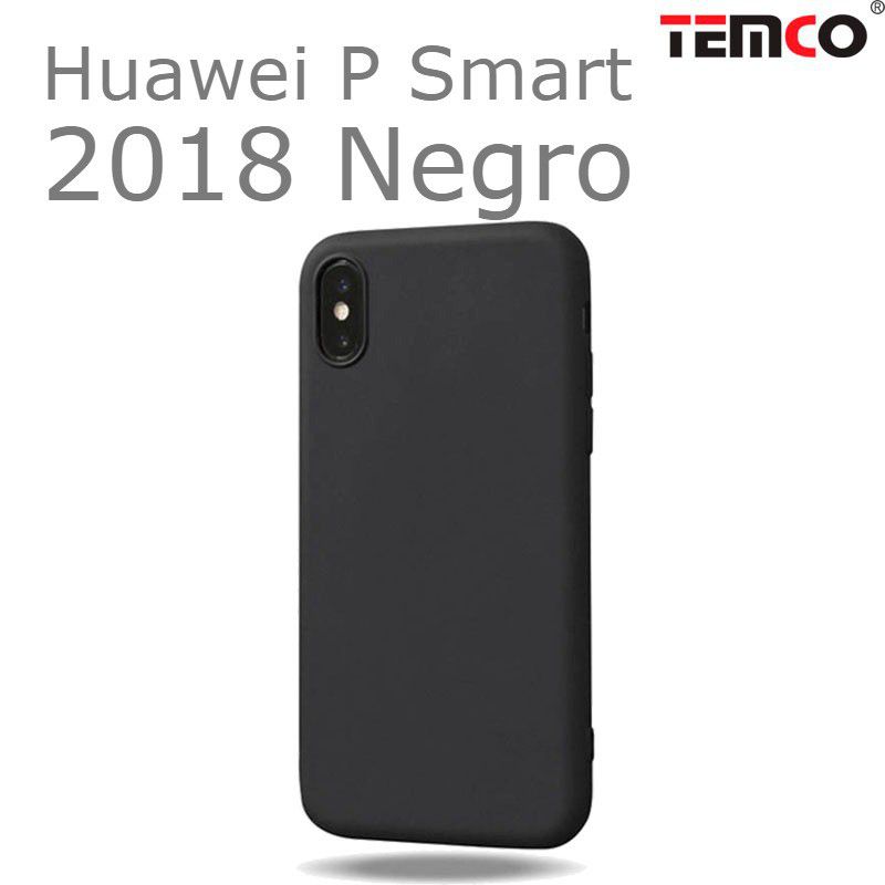 Funda Silicona Huawei P Smart 2018 Negro