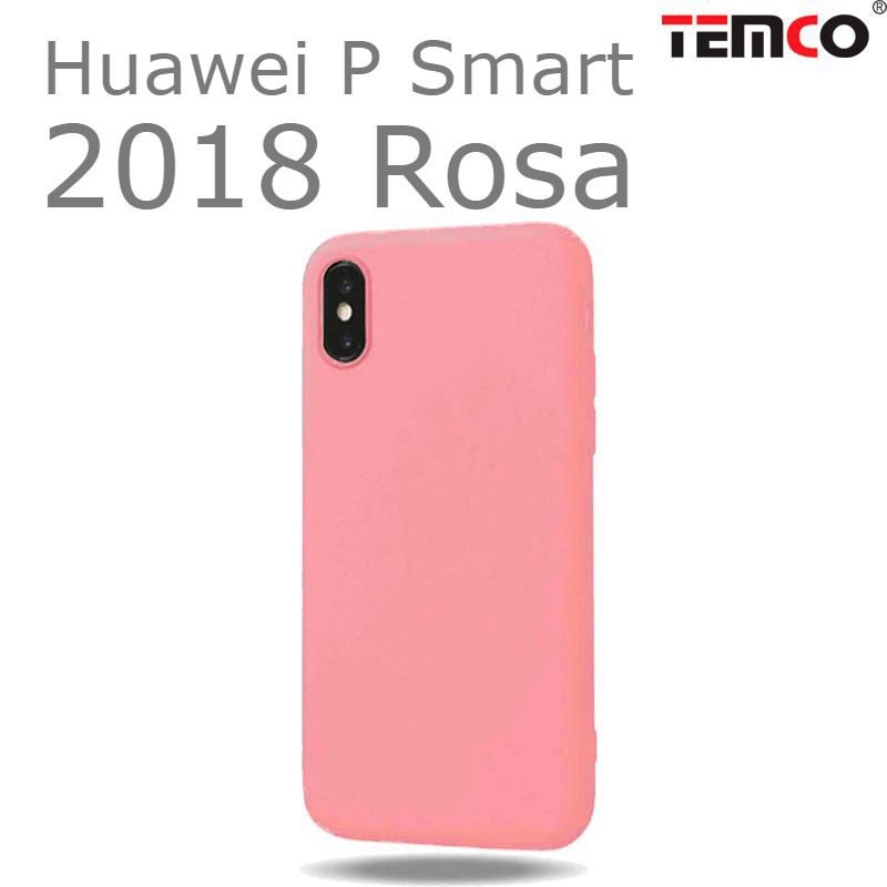 Funda Silicona Huawei P Smart 2018 Rosa