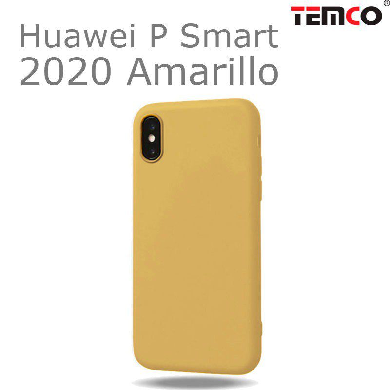 Funda Silicona Huawei P Smart 2020 Amarillo