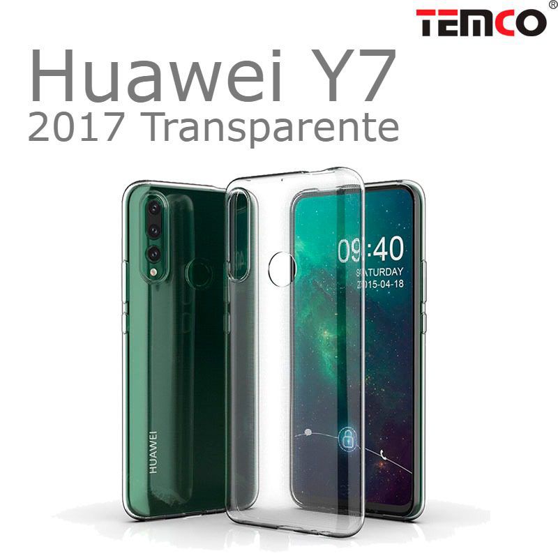 Funda Silicona Huawei Y7 2017 Transparente