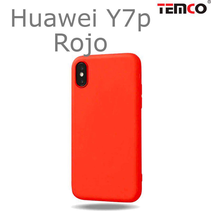 Funda Silicona Huawei Y7p Rojo