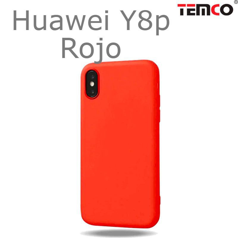 Funda Silicona Huawei Y8p Rojo