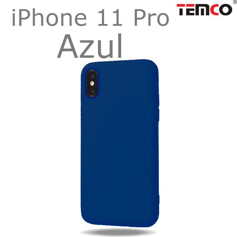 Funda Silicona iPhone 11 Pro Azul
