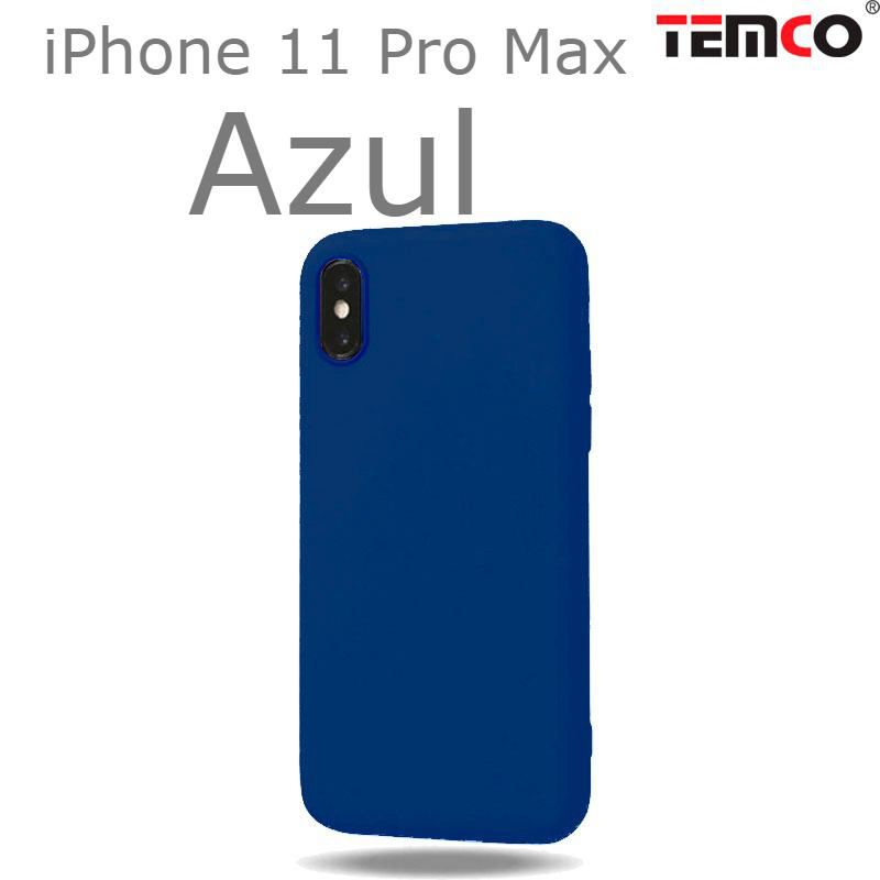 Funda Silicona iPhone 11 Pro Max Azul