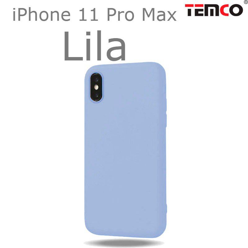 Funda Silicona iPhone 11 Pro Max Lila