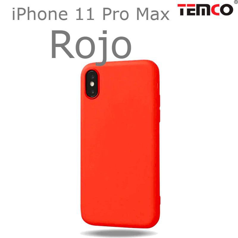 Funda Silicona iPhone 11 Pro Max Rojo