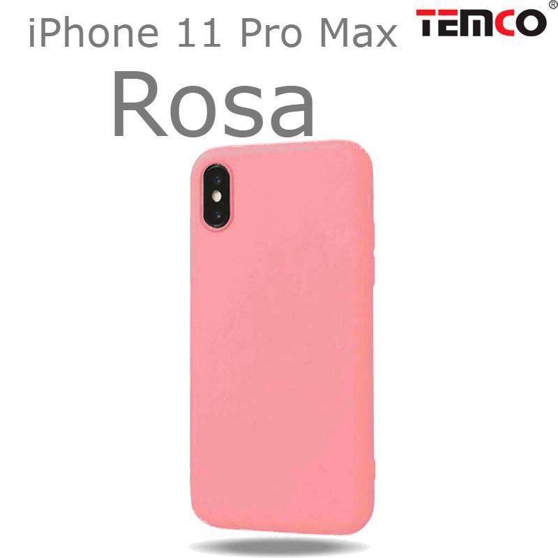 Funda Silicona iPhone 11 Pro Max Rosa