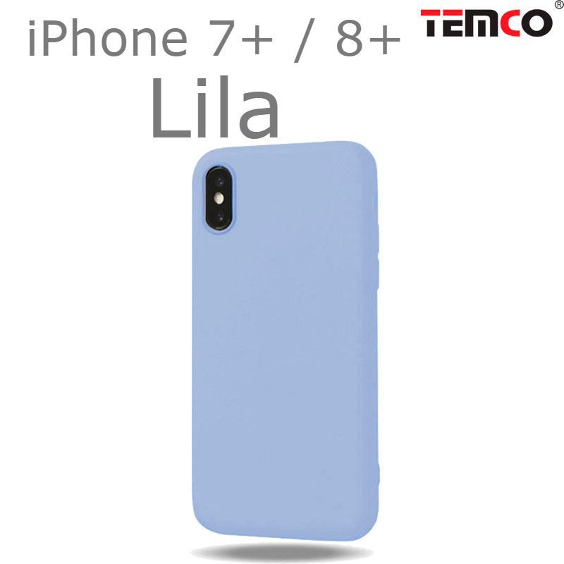 Funda Silicona iPhone 7+ / 8+ Lila