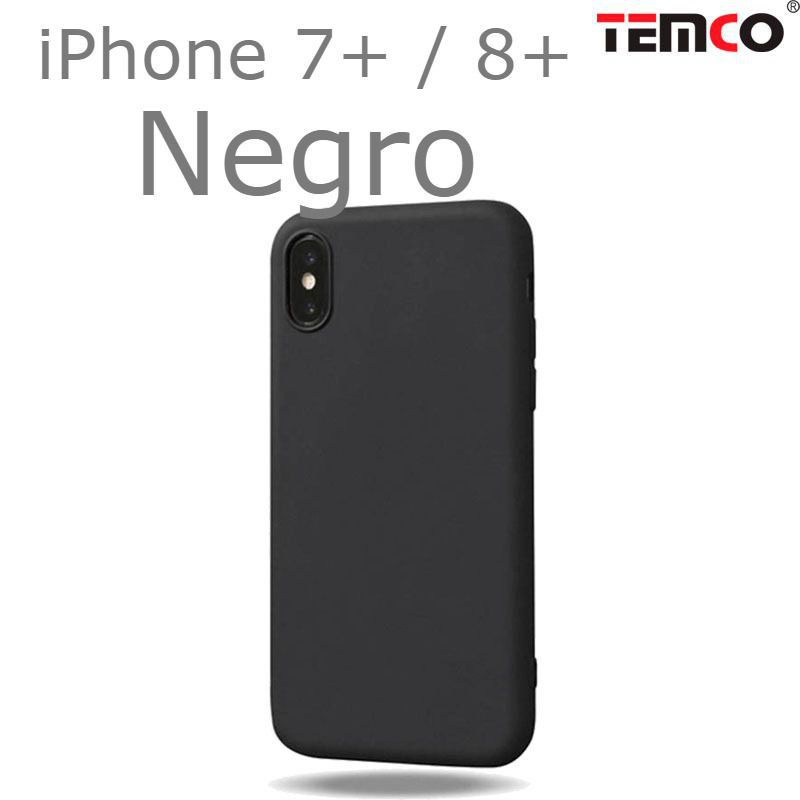 Funda Silicona iPhone 7+ / 8+ Negro