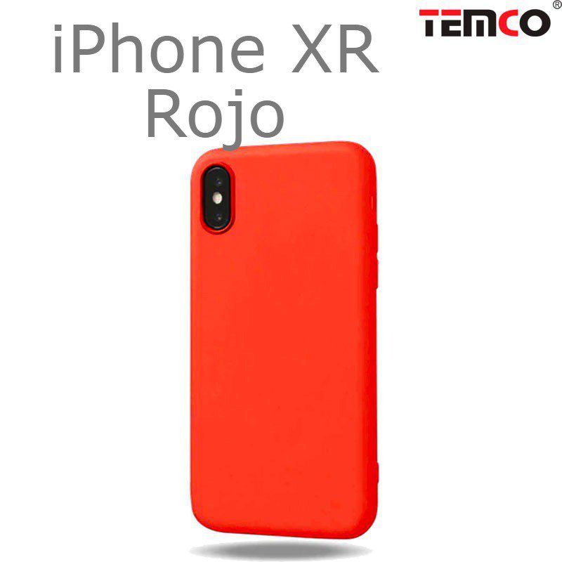 Funda Silicona iPhone XR Rojo