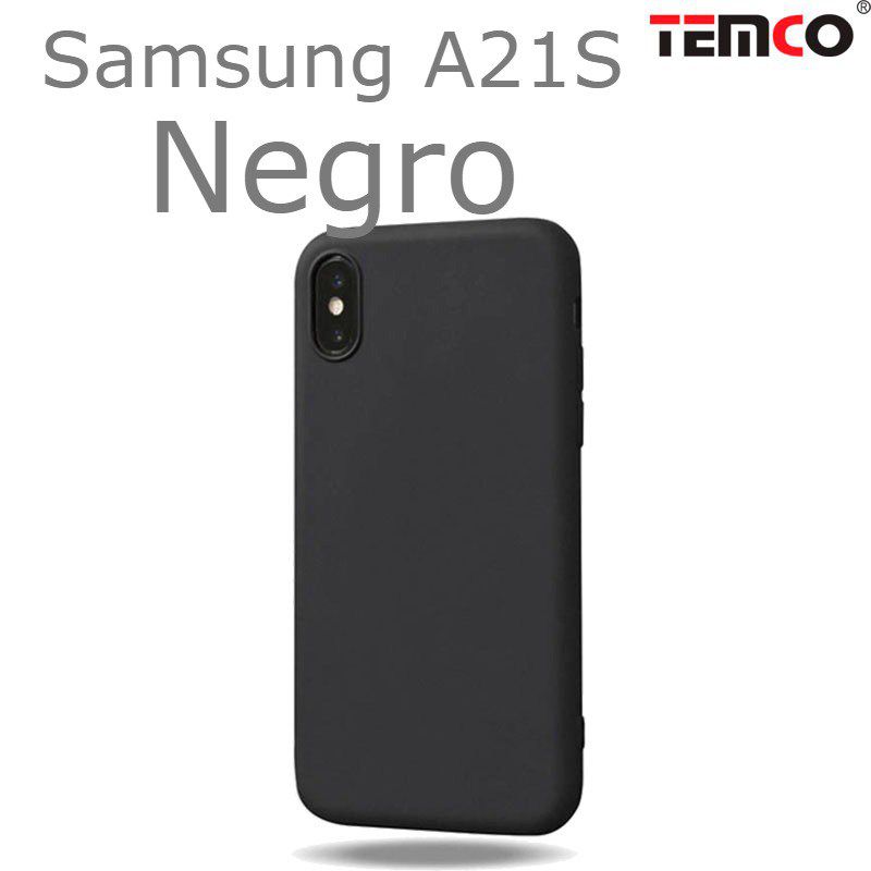 Funda Silicona Samsung A21S Negro