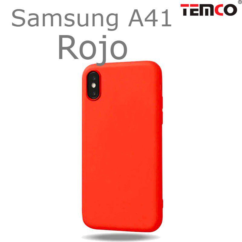 Funda Silicona Samsung A41 Rojo