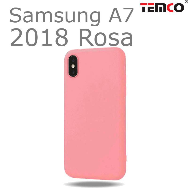 Funda Silicona Samsung A7 2018 Rosa