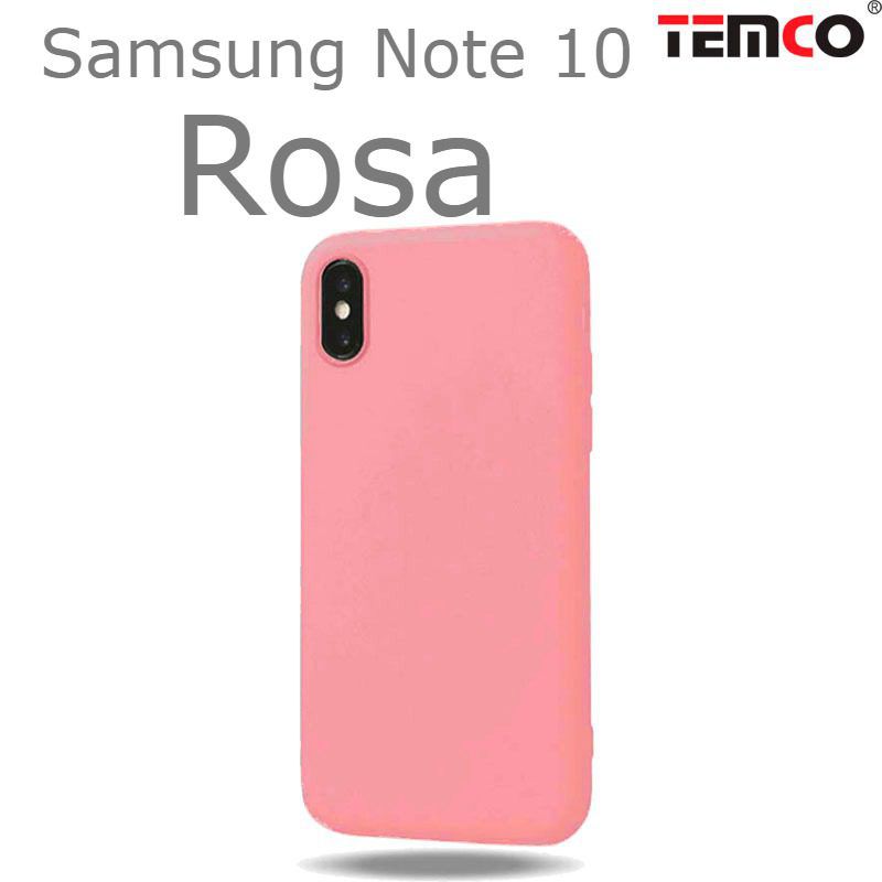 Funda Silicona Samsung Note 10 Rosa