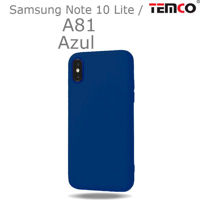 Funda Silicona Samsung Note 10 Lite / A81 Azul