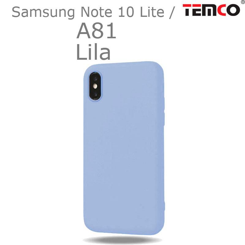 Funda Silicona Samsung Note 10 Lite / A81 Lila