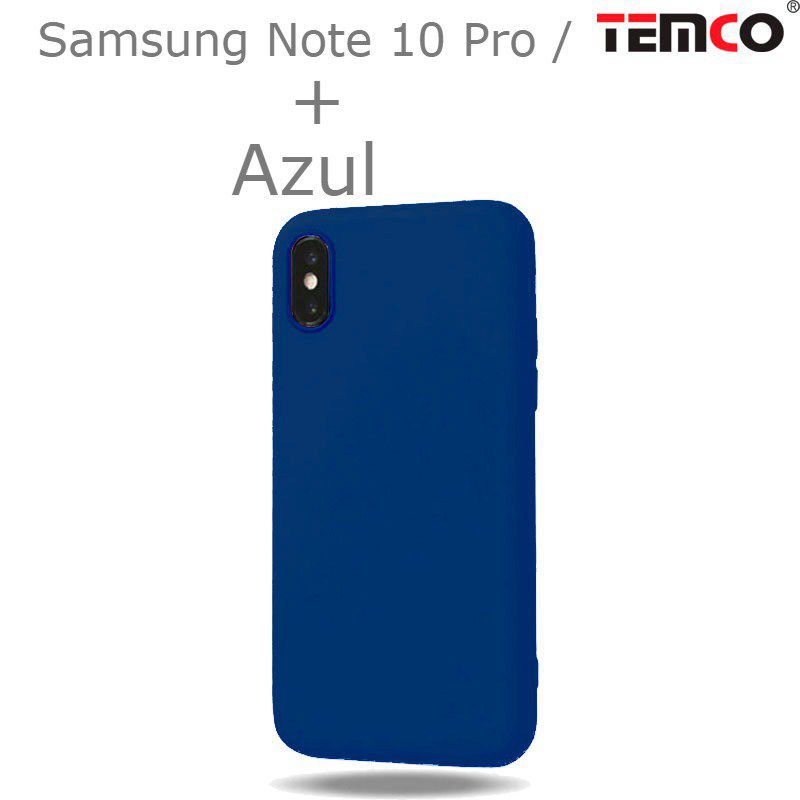 Funda Silicona Samsung Note 10 Pro / 10 Plus Azul