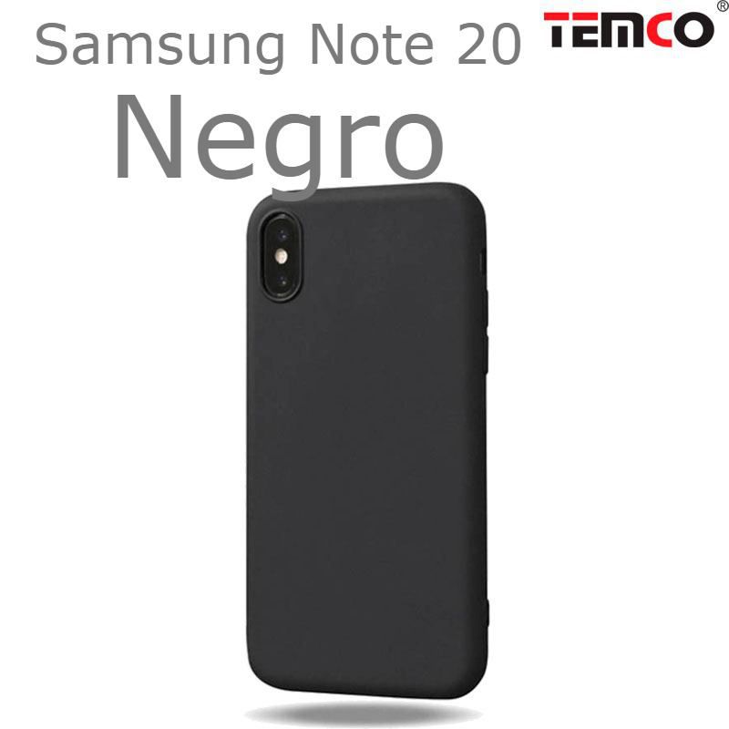 Funda Silicona Samsung Note 20 Negro