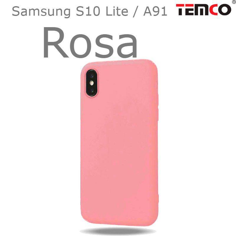 Funda Silicona Samsung S10 Lite / A91 Rosa