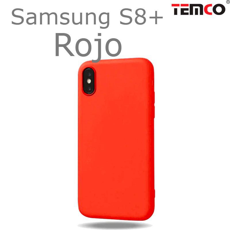 Funda Silicona Samsung S8+ Rojo