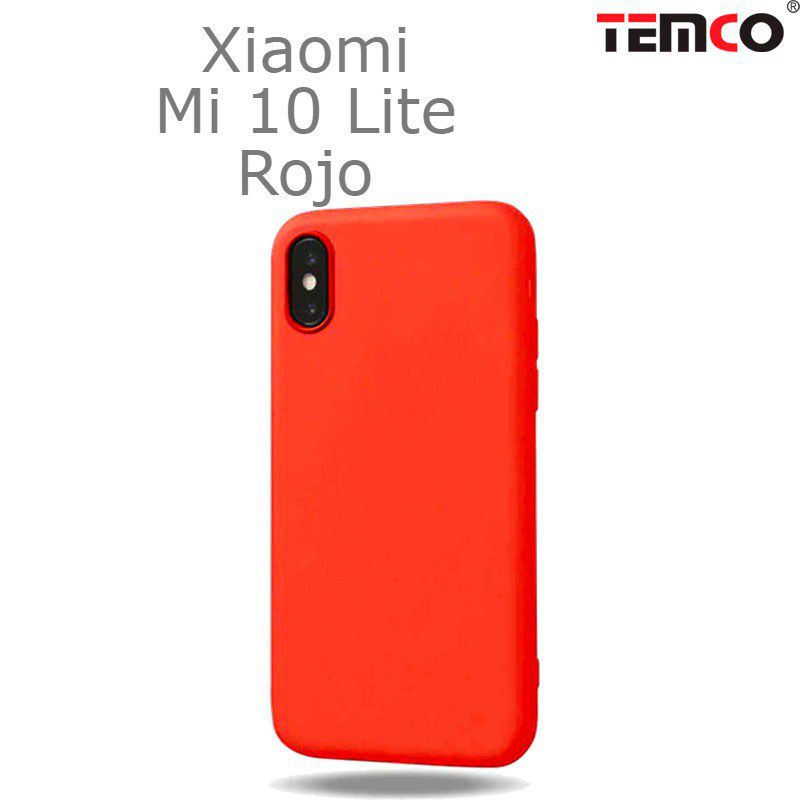 Funda Silicona Xiaomi Mi 10 Lite Rojo