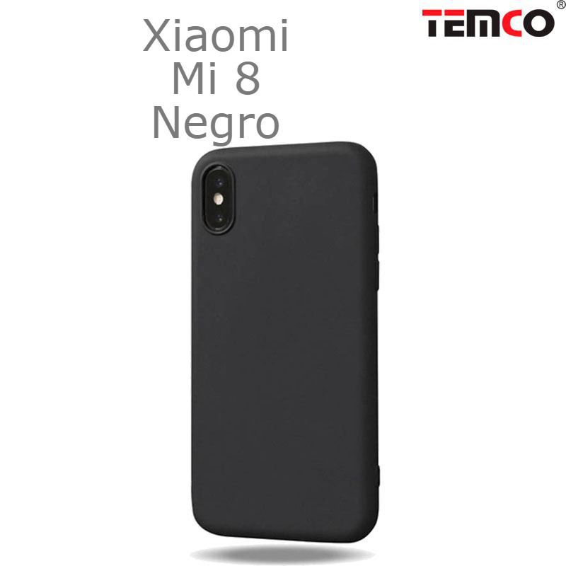 Funda Silicona Xiaomi Mi 8 Negro