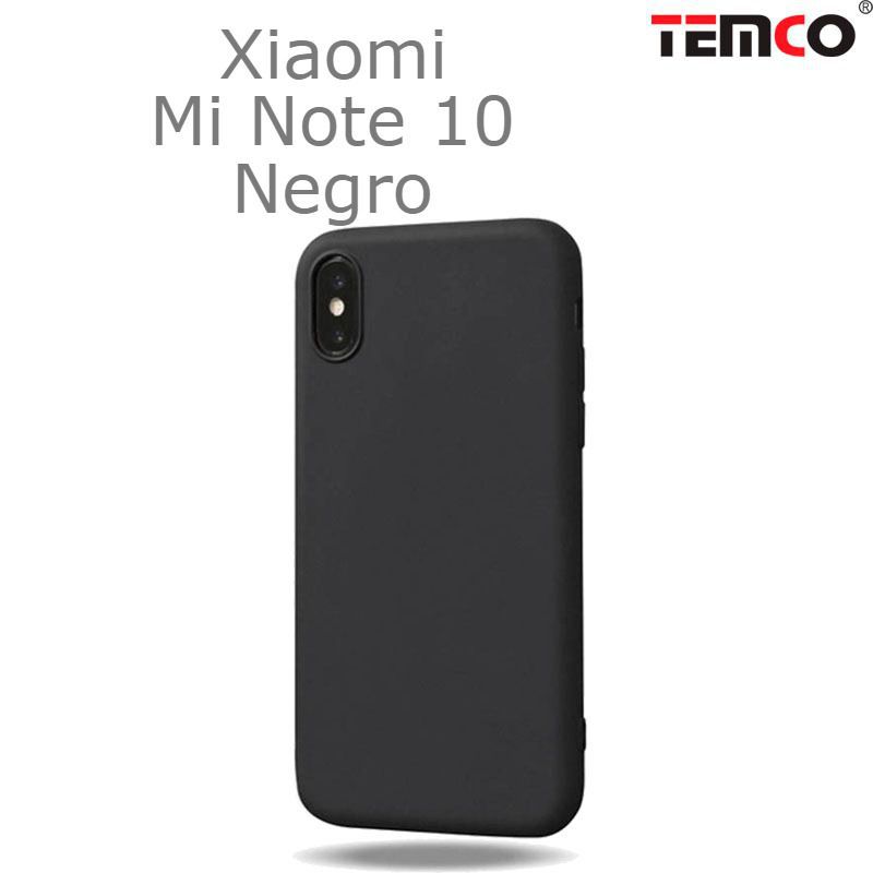 Funda Silicona Xiaomi Mi Note 10 Negro