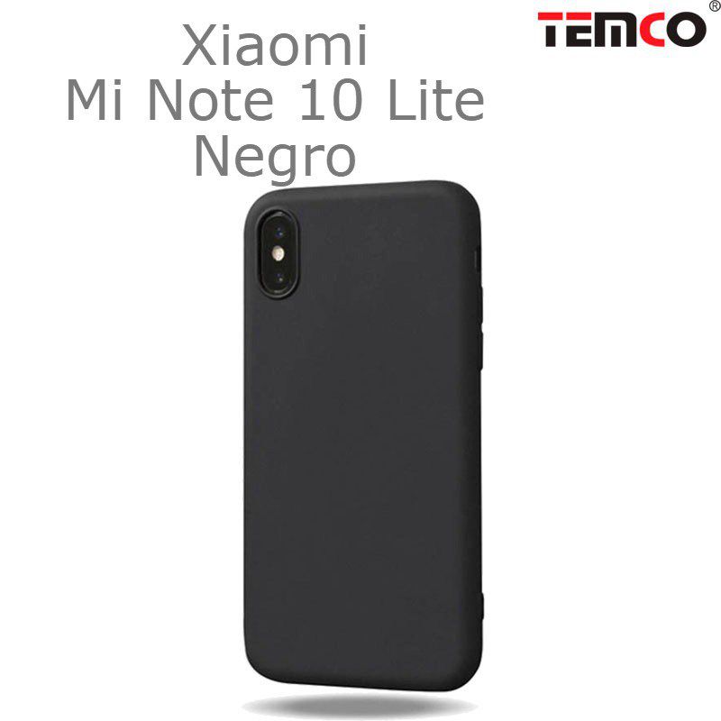 Funda Silicona Xiaomi Mi Note 10 Lite Negro