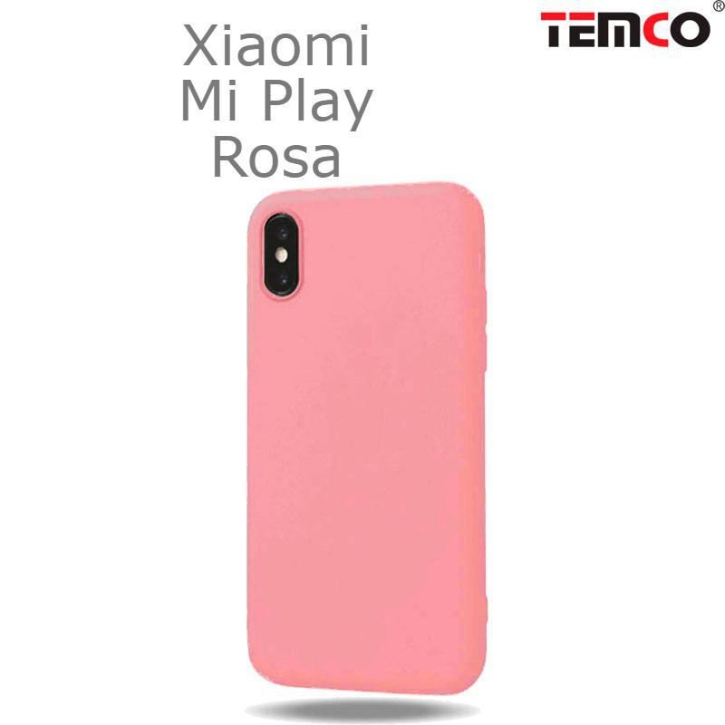 Funda Silicona Xiaomi Mi Play Rosa