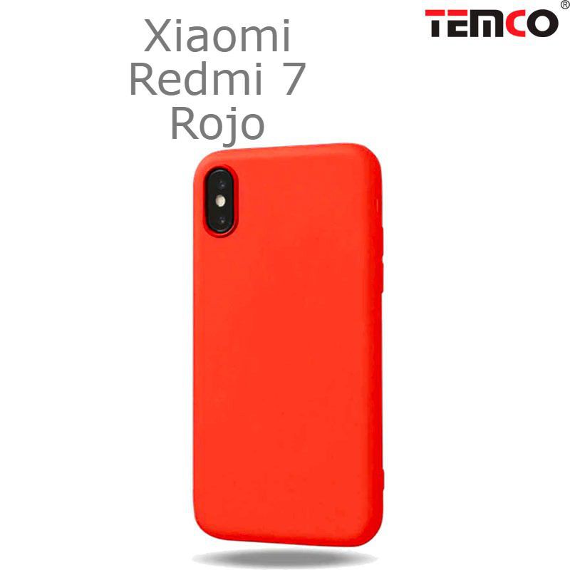 Funda Silicona Xiaomi Redmi 7 Rojo