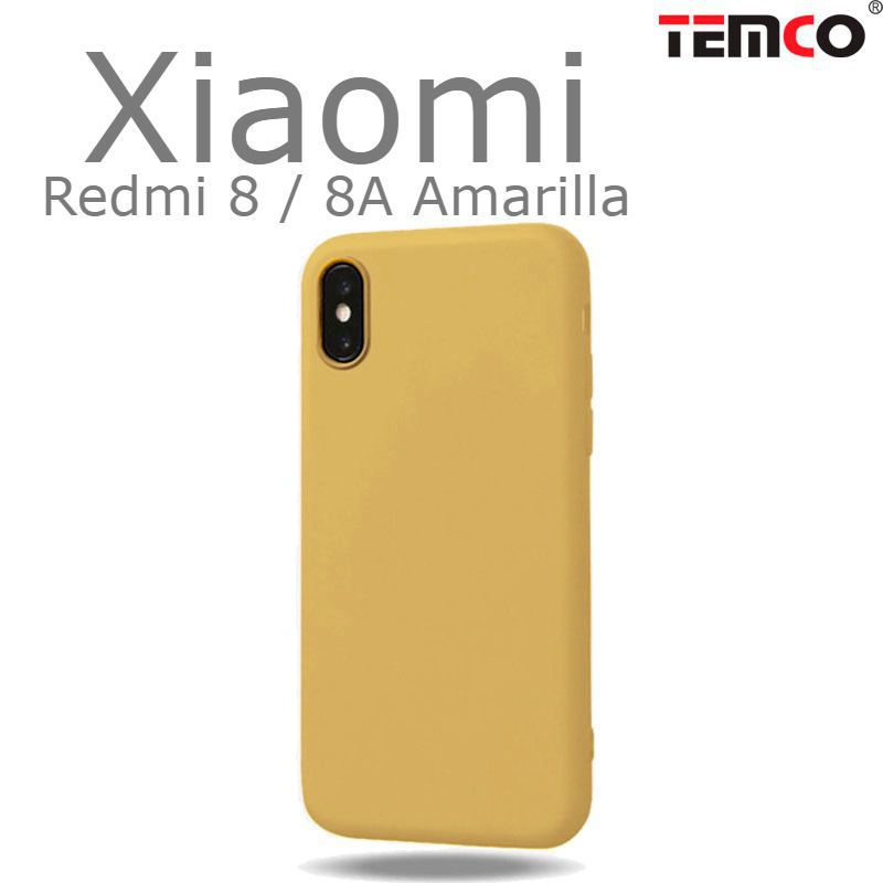 Funda Silicona Xiaomi Redmi 8 / 8A Amarilla