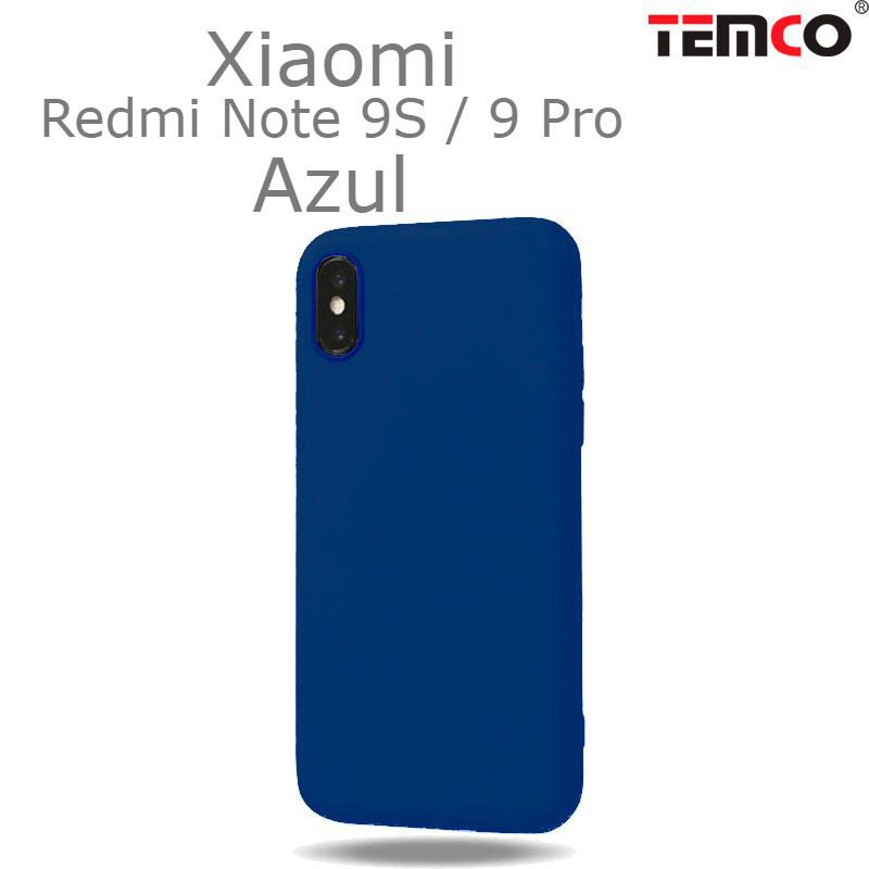 Funda Silicona Xiaomi Redmi Note 9S / 9 Pro Azul
