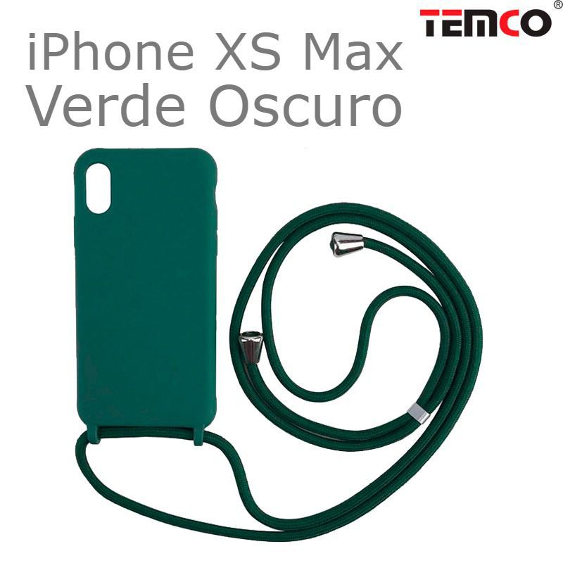 Funda Colgante iPhone XS Max Verde Oscuro
