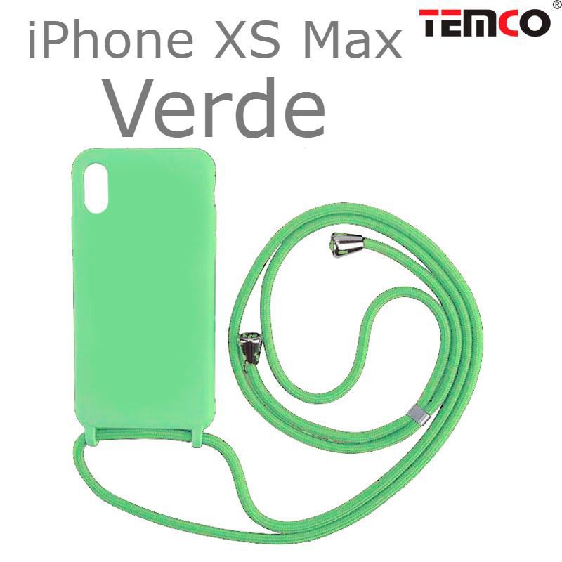 Funda Colgante iPhone XS Max Verde