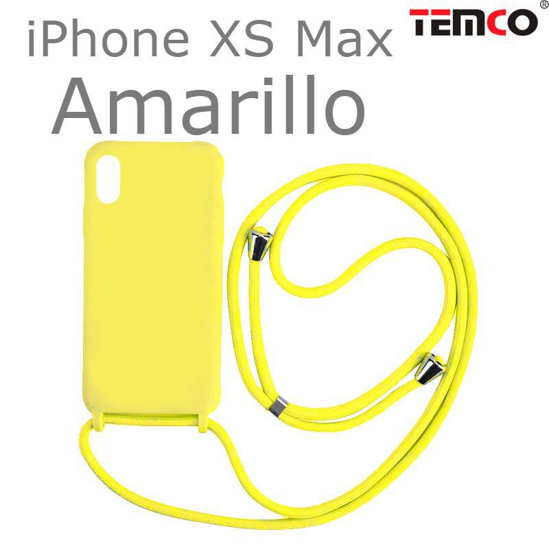 Funda Colgante iPhone XS Max Amarillo
