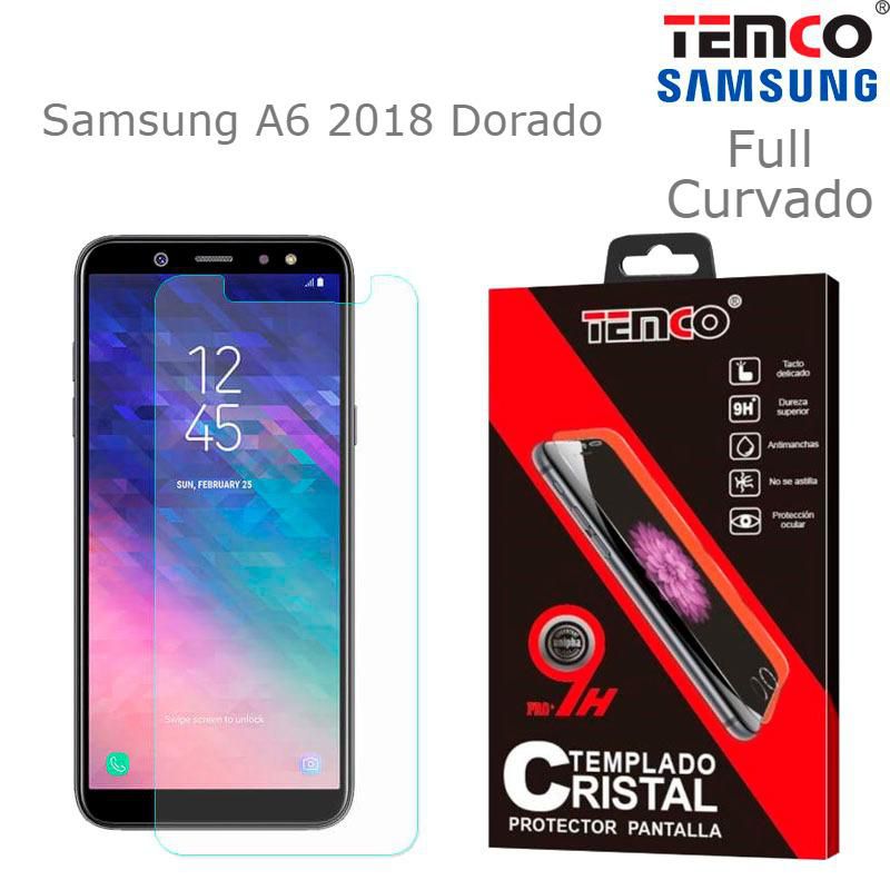 Cristal Full 3D Samsung A6 2018 Dorado
