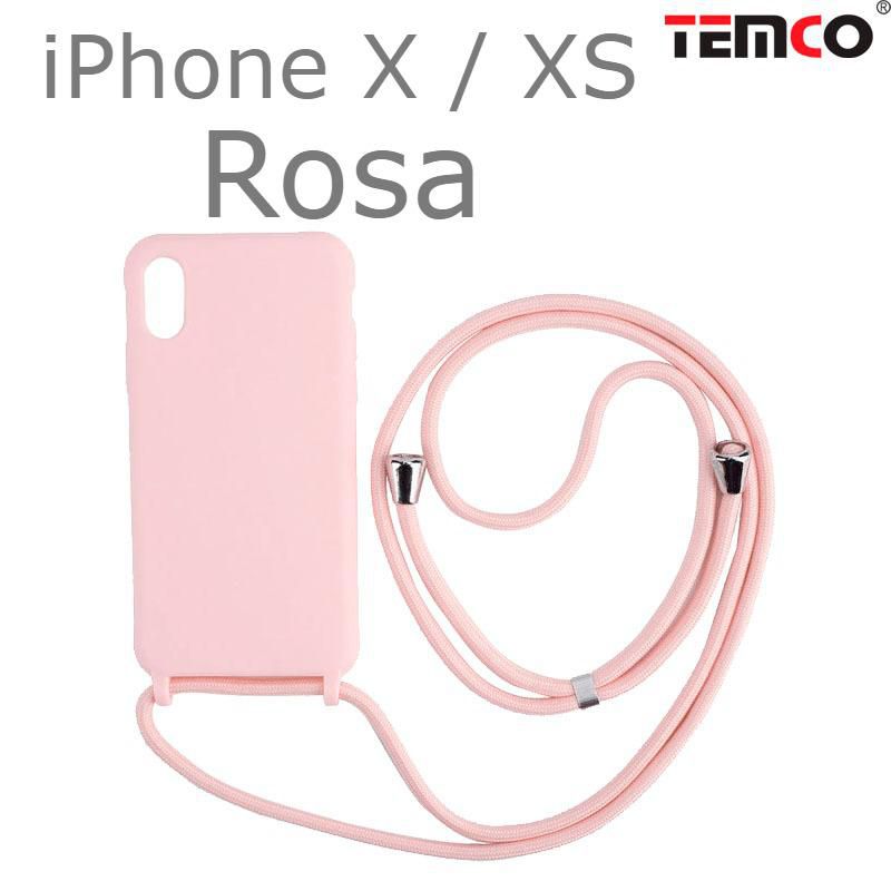 Funda Colgante iPhone X / XS Rosa