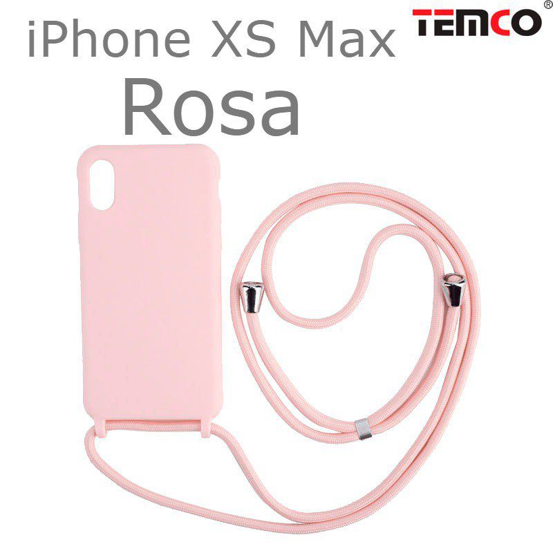 Funda Colgante iPhone XS Max Rosa