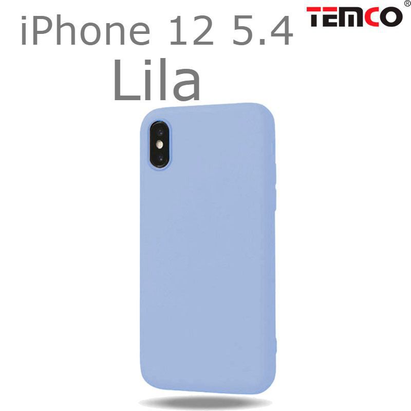 Funda Silicona iPhone 12 5.4" Lila