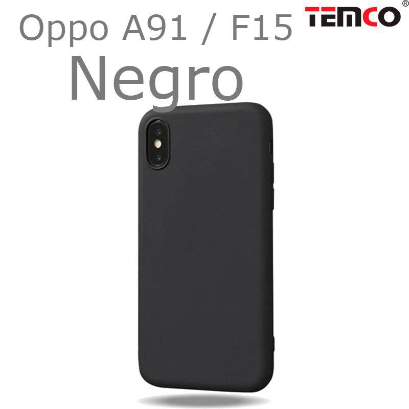 Funda Silicona Oppo A91 / F15 Negro
