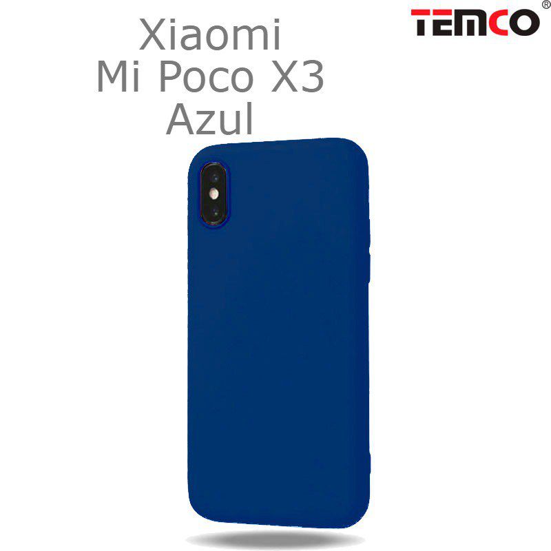 Funda Silicona Xiaomi Mi Poco X3 Azul